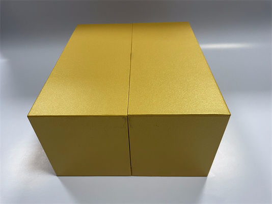 الصناديق الورقية المنسدبة الصفراء مربع مستطيل صندوق الورق المقوى