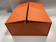صندوق الورق المنسحب البرتقالي CMYK مربع صندوق الورق المقوى مع غطاء